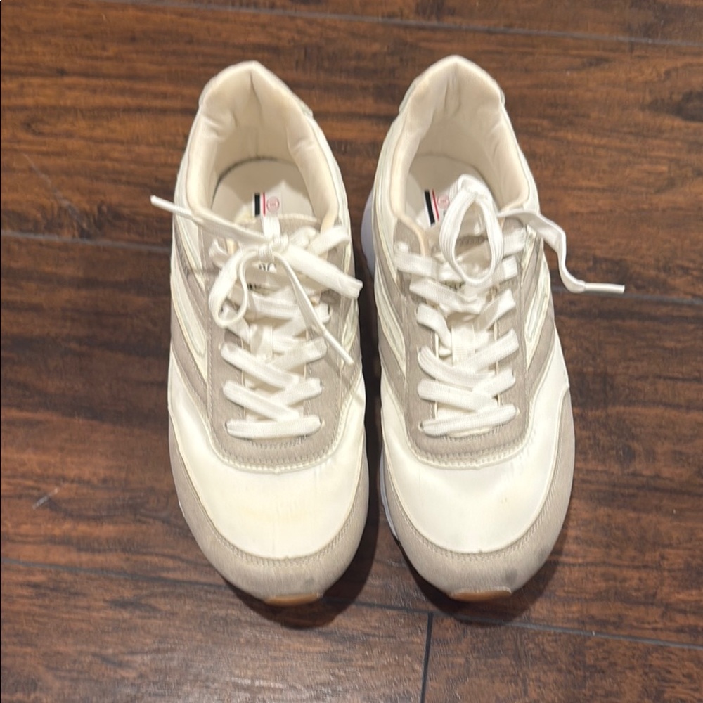 Polo Assn White and Gray Sneakers